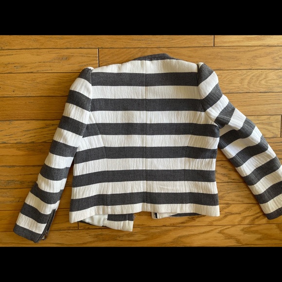 Zara stripped zip blazer/jacket - Picture 4 of 6